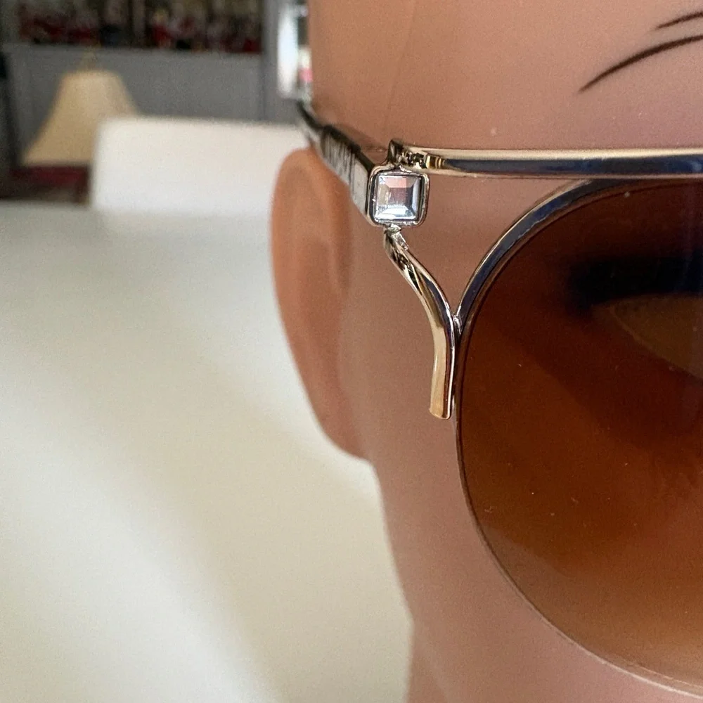 Vintage Versace Tortoise Shell Sunglasses with Brown Lenses